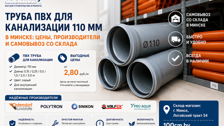труба ПВХ канализационная