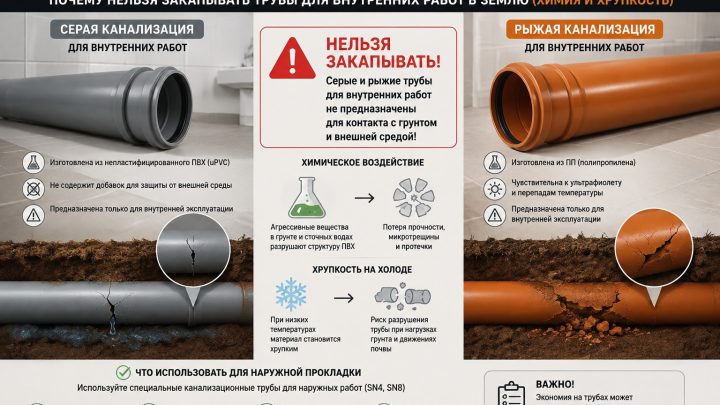 наружная канализационная труба