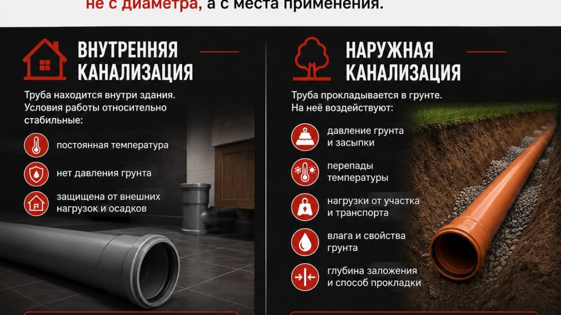 Где будет работать труба